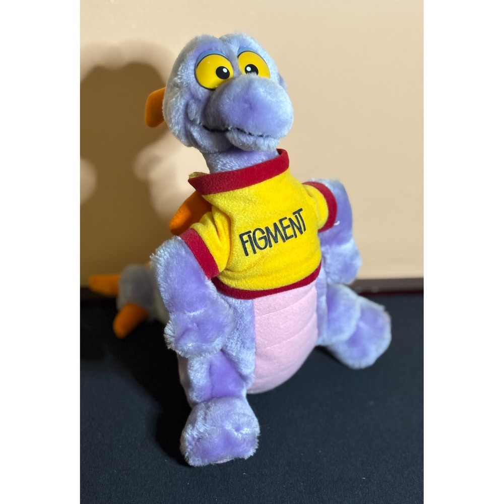 Vintage 1982 Disney Figment Dragon Plush Epcot Journey Into Imagination Purple